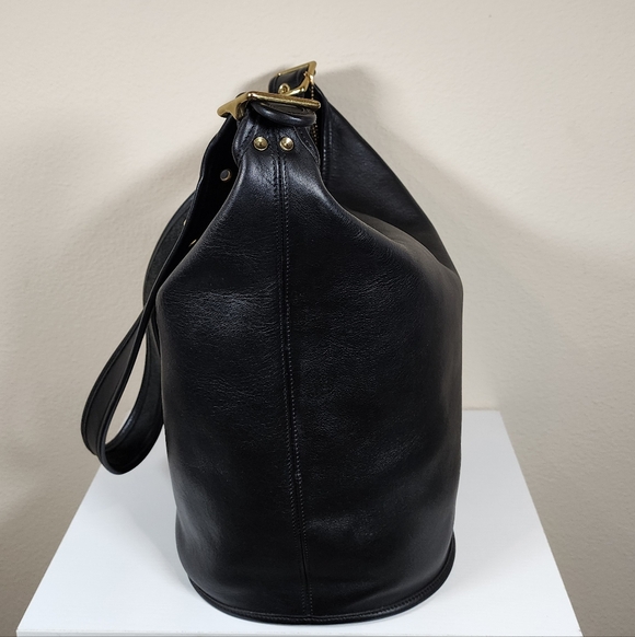 Vintage Coach Black Duffle Sac #9085 - Picture 9 of 13